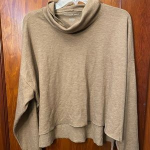 Cropped Turtle Neck Sweater